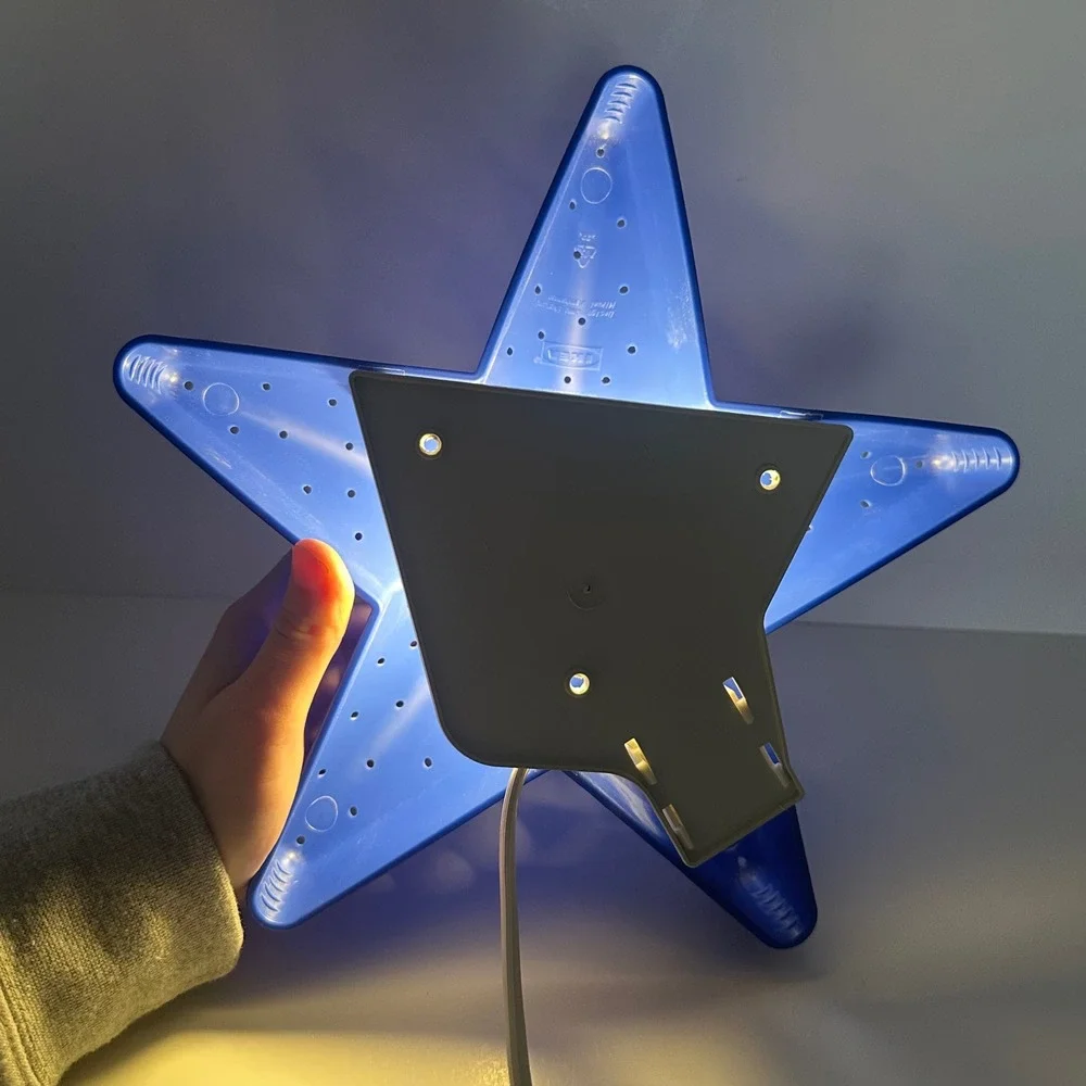 IKEA Smila Stjarna Blue Star Wall Lamp Kids Room Night Light Anna Efverlund